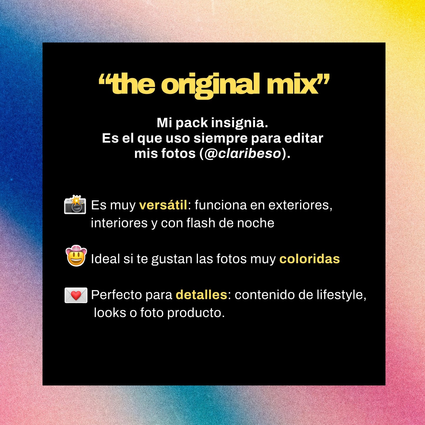 “THE ORIGINAL MIX”